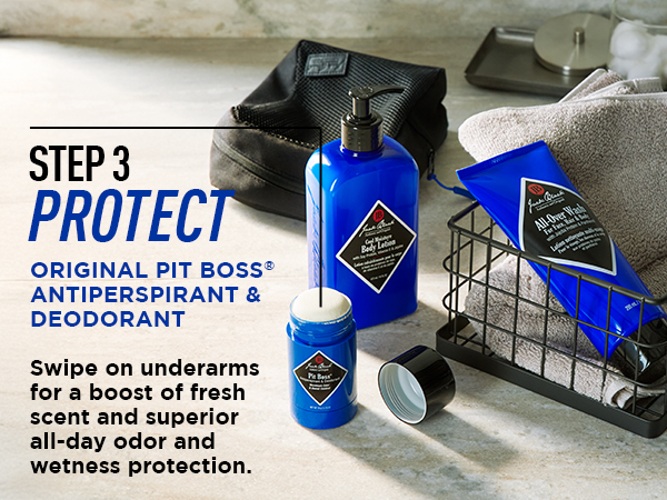 Jack Black, Mens Grooming, Body Care, Regimen, Routine, Step 3, Protect, Deodorant, Antiperspirant