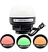 ZJWZJH 24V LED Industrial Warning Lights, 3 Colors 1 Layer, Column Signal Tower Indicator Lamp Be...