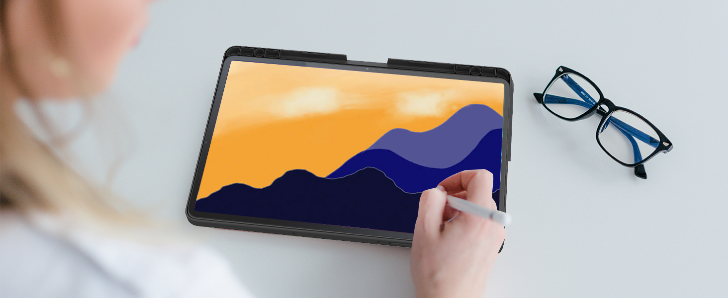 samsung galaxy tab S9 FE keyboard case with trackpad