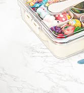 VIDONIO Divided Serving Tray with Lid & Handle - 9 Compartments Portable Snack Platter Organizer ...