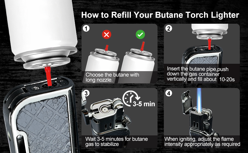 How to Refill Your Butane Torch Lighter