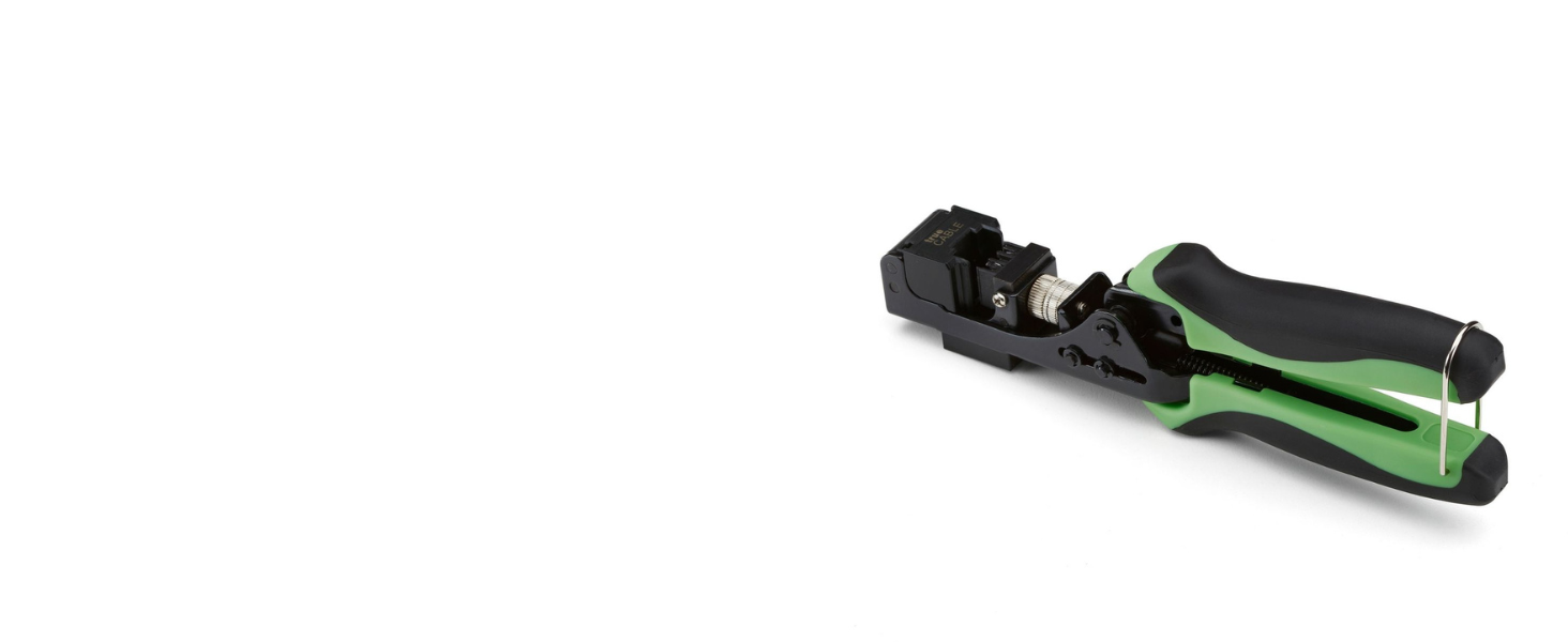 trueTERM ez termination keystone jack tool overhead view