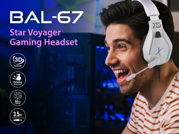 BAL-67 Gaming headset White