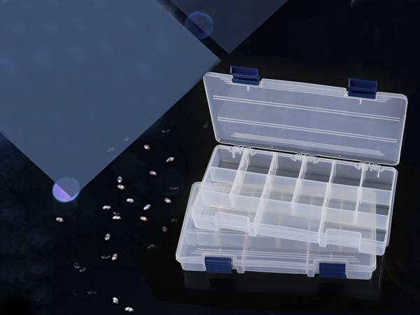 3500 Tackle Box, Clear, 2 Pack