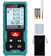 Kiprim Laser Distance Measure High Accuracy 328ft LD100E Laser Tape Measure 100M Compact Laser Me...