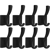 TOFIIGREM Black Wall Hooks Coat Hook, Towel Hooks Robe Hook for Bathroom, Entryway Mudroom Hooks ...