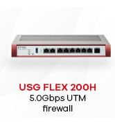 Zyxel USGFLEX200H ZyWALL High Speed Cyber Security Firewall | 1-Year UTM Security Pack | 2X Multi...