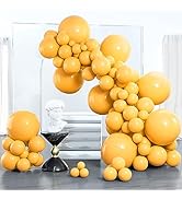 PartyWoo Orange Balloons, 100 pcs Orangey Yellow Balloons Different Sizes Pack of 18 Inch 12 Inch...