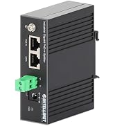 Intellinet Industrial PoE++ Splitter – 60W Input, Two 12V DC Output via 2-Pin Terminal Block or D...
