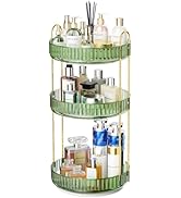 GTI 360° Rotating Makeup Organizer, 3 Tier Large Capacity Perfume Cosmetics Skincare Vanity Organ...