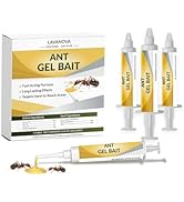 Ant Gel Bait, 4 Tubes x 10g, Ready-to-Use Ant Killer Gel for Indoor and Outdoor Use, Ant Control ...