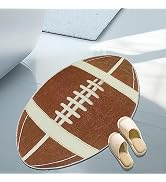 ZebraSmile Bathroom Rugs- Retro Soft Football Bath Rug, Trendy Cool Home Decoration Bath Mat, Fun...