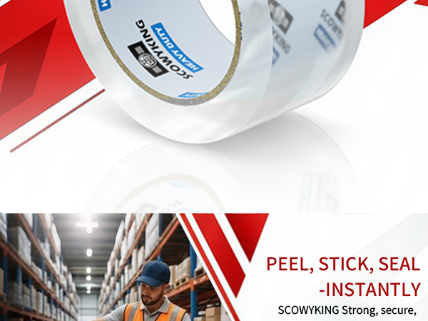 2 inch clear packing tape refills heavy duty for moving box shipping bulk