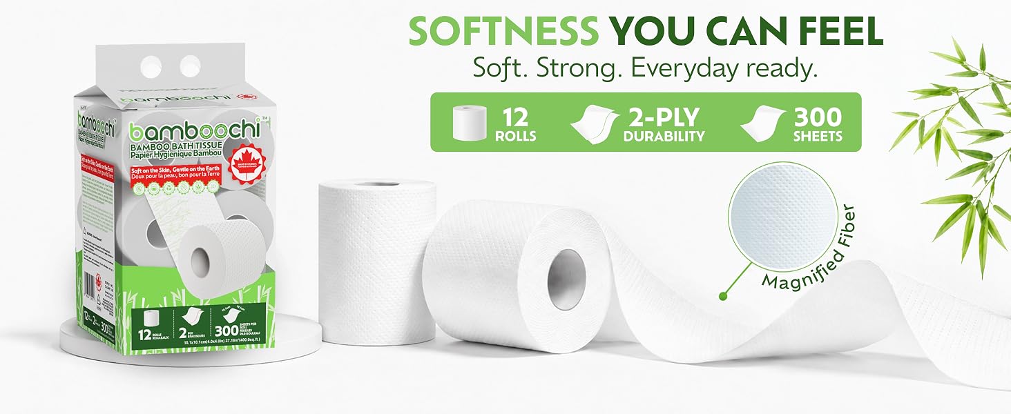 bamboo tissue rolls, soft bamboo toilet paper, natural bath tissue