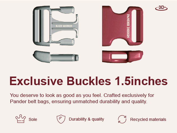 Pander Belt Bag Exclusive Buckles 1.5inches app