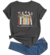 J&DHUASHA Women's T-Shirt Short Sleeve Crewneck Graphic Tees Printed Casual Summer Tops