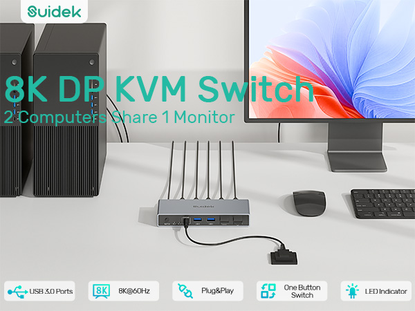 kvm switch 1 monitors 2 computers