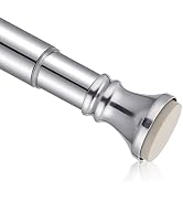 Amazer Spring Tension Shower Curtain Rod, 42-72 Inches Rust-Resistance Shower Curtain Rod Bathroo...