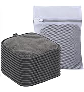 SINLAND Microfiber Face Washcloths Soft Facial Cloth Makeup Remover Cloth for All Skin Types Abso...