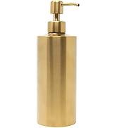 Yew Design - Gold Soap Dispenser for Bathroom (Stainless Steel) and Kitchen - Hand Soap, Detergen...
