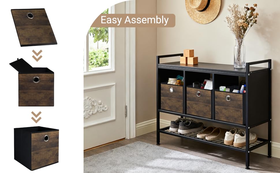 folable storage basket easy to set for use