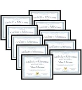 CRUGLA 8.5x11 Picture Frame Set of 10, Photo Frames 8.5 by 11 for Certificate Diploma Document De...