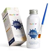 Aestd-ST 100ml Air Dry Clay Glaze – Gloss Varnish with Soft Brush for Polymer Clay, Air Dry Clay,...