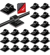 Namalu 60 Pieces Mini Cable Clips Hooks Christmas Light Clips Self Adhesive Light Hooks Cord Clip...