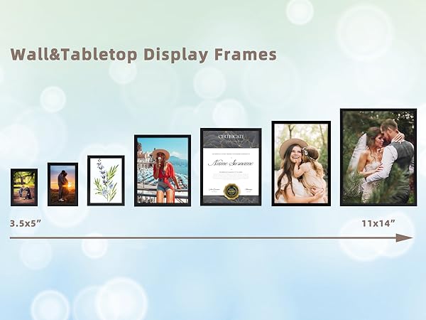 wall and tabletop frame
