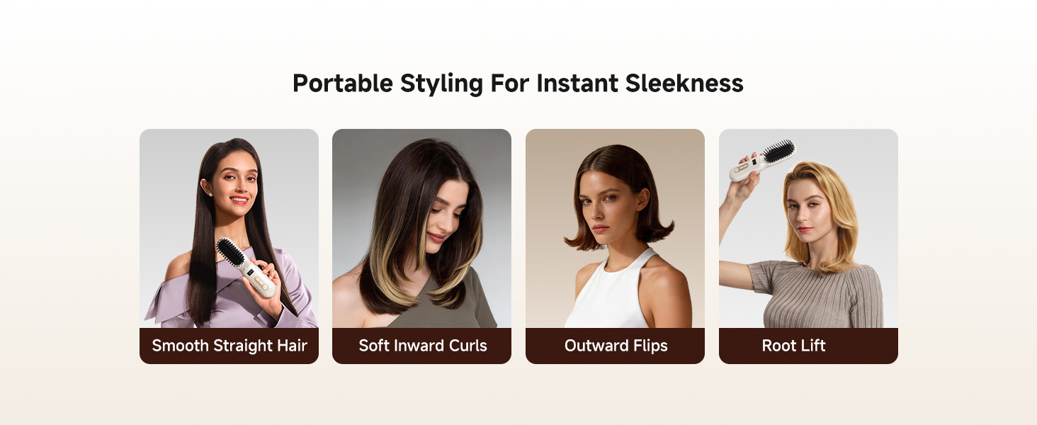 hair straightener brush
