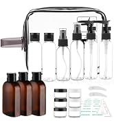 Cosywell Travel Size Bottles for Toiletries 20 Pack 2oz TSA Approved Toiletry Bottles Leak Proof ...