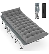 Slendor Camping Cot, Folding Camping Cots for Adults, Portable Sleeping Cot with Carry Bag, 1200D...