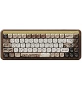 Akko Mechanical Gaming Keyboard with Walnut Wooden Case, MU01 Mountain Seclusion 65% 68-Key RGB 2...