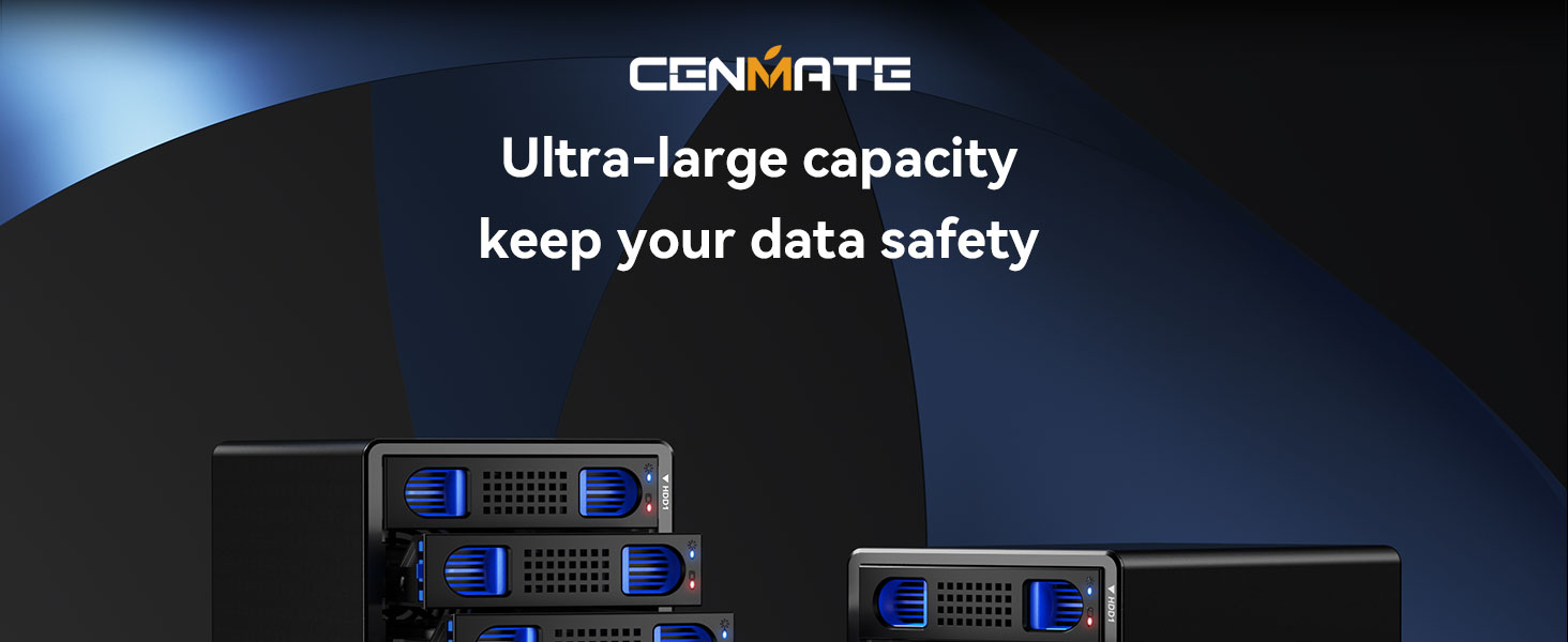a graphic of a server with the words ` ` ultra - large capacity keep your data safety''