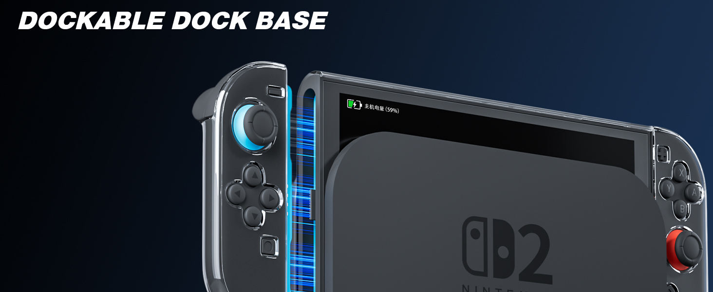 switch 2 clear cover case