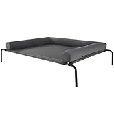 VEVOR Elevated Dog Bed for Large Dogs, Portable Raised Dog Cot with Washable Pillow, Indoor & Out...