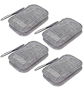 TKSDWBLTY 4Pcs Portable Cable Organizer Bag Small Electronic Cable Pouch Electronics Accessories ...