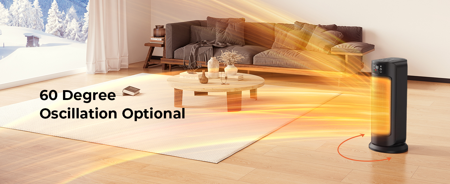 oscillation space heater
