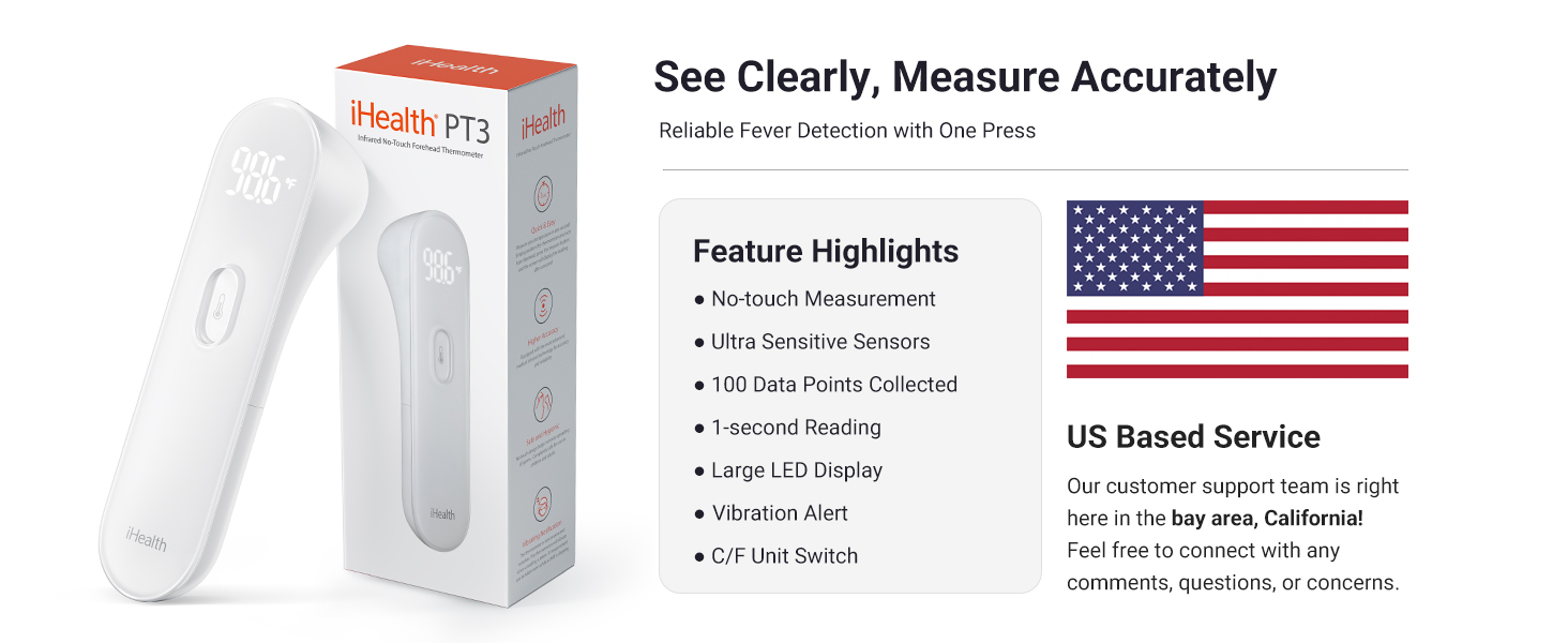 iHealth Thermometer - Simple, Fast, Clear, And Quiet
