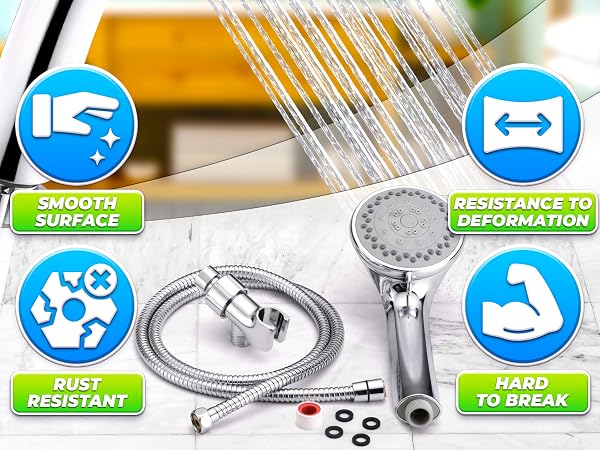 high flow shower head shower heads with handheld spray portable shower head chrome shower head