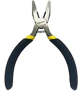 BOOSDEN Mini Lineman's Pliers, 5 Inch Side Cutter Linesman Pliers, Combination Pliers, High Lever...