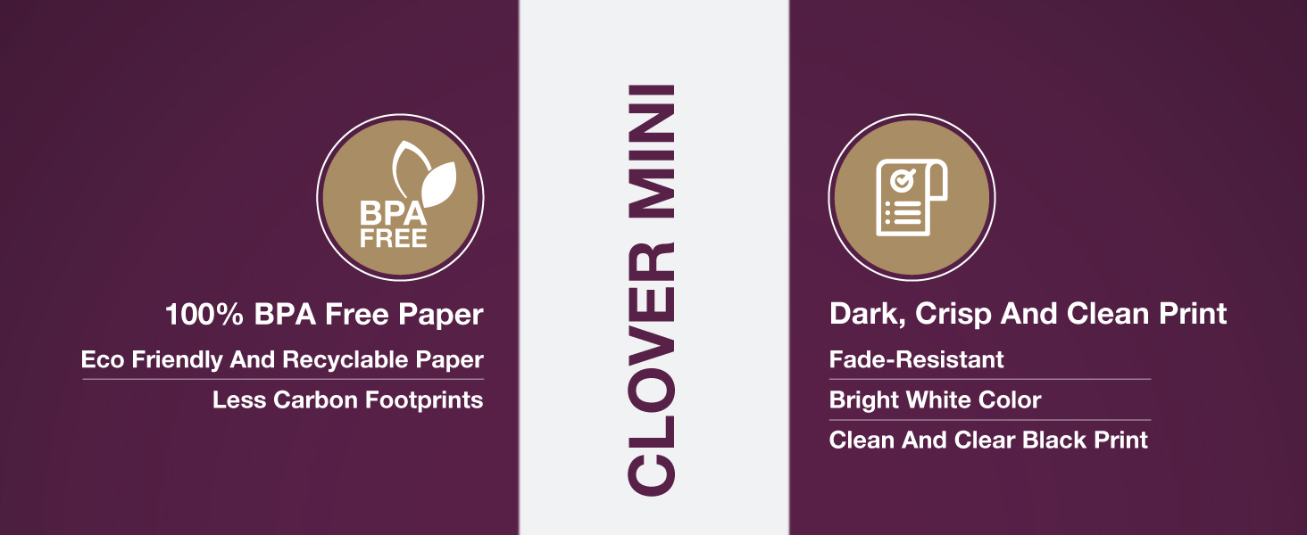 clover mini receipt paper 52mm 2 inch