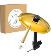 Car Cymbal Air Vent, Mini Drum Crash Cymbal Set with Mini Drum Stick, Funny Musical Instruments G...
