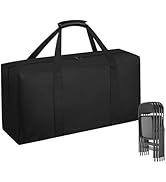 QYILUARE Heavy Duty Folding Chair Storage Bag,Large Waterproof Carry Bag for Metal,Wooden and Pla...