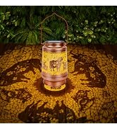 Wxiben Highland Cow Solar Lanterns - Highland Cow Gift for Women Mom Grandma Sister Birthday Chri...