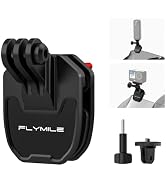BRDRC Motorcycle Windshield Clip Mount for GoPro, Insta 360 X6/X5/X4 | Aluminum Alloy Action Came...
