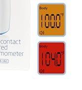 Berrcom Non Contact Infrared Thermometer Digital Forehead Thermometer with Fever Alert