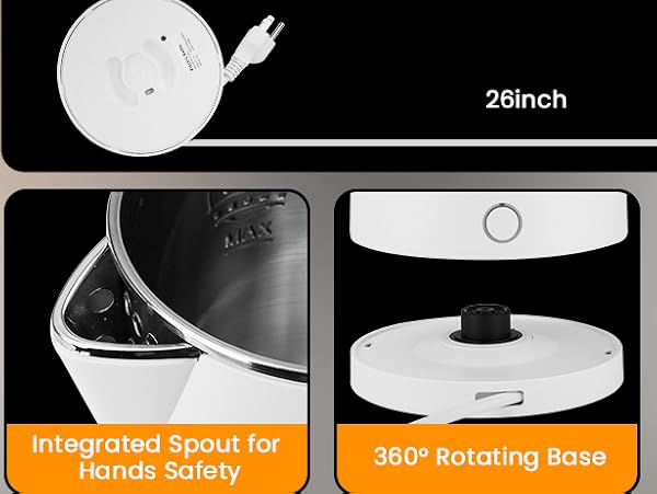 Double Wall 1.0L Electric Kettle