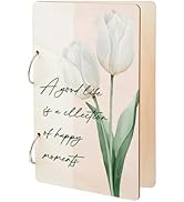 SUPERDANT A Good Life Greeting Card Organizer Birthday Gift Card Holder Tulips Flowers Cards Keep...