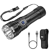 WUBEN T70 Rechargeable Super Bright Flashlight 4200 Lumens with Holster, USB-C Charging Tactical ...